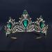 FRCOLOR Vintage Crown Headdress Rhinestone Diamond Tiara Headband Bridal Crown Baroque Queen Tiara Alloy Hair Hoop Bridal Hair Accessories for Christmas Party Headband Wedding Proms Green - Buy Online on GoSupps.com