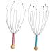 Healvian 6 STK Hand massage devices scratch from stainless steel therapeutic head scratch Occasion Tools Handy head massager scalp massager whole body animal head gripper