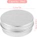 20 PCS Round Aluminum Tins 30ML Aluminum Tin Jars with Screw Cap Small Lip Balm Tins for Lip Balm Cosmetic Candles DIY Crafts (Silver) - Buy Online on GoSupps.com