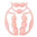 Circular leg clamps 15 wheels muscle roller pink circular leg clamps PP handmade roller muscle relaxation roller indoor sport yoga bodybuilding equipment for leg arm neck full body