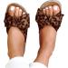 XTZYGLFD Women s Summer Sandals - Fashion Bow Slippers Beach Flats & Stiletto Shoes in Brown - Size 6.5 UK - Buy Online on GoSupps.com