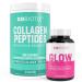 GOBIOTIX Collagen & Glow Multivitamin Bundle: Hair Skin Nails Support - 30 Servings Collagen + 90 Capsules Multivitamin