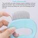 Pet Hair Grooming Massage Comb | Cat Dog Shedding Brush | Matted Fur Remover | Blue Shell Comb - Buy Online on GoSupps.com