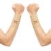 Thx4copper 1 pair of compression wrist bandages Copper Infused Wrist Strap wrist support Wrist wraps wrist bandages for improving blood circulation and relaxation unisex beige xxl