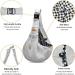 Cuby Adjustable Pet Carrier Sling for Dogs & Cats - Travel Shoulder Bag with Buckles (Light Gray) - Buy Online on GoSupps.com