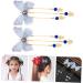 FRCOLOR 3 Pairs hanfu butterfly headdress tassel hair clips kimono hair accessories hair barrettes hairpin with tassel hanfu hair clip fabric hairpin jewelry temperament child alloy - Buy Online on GoSupps.com