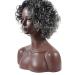 Buy BGHJUE Curly Lace Front Wig for Women - Synthetic Black Gray Short Bob 30cm | International Shipping Available - Buy Online on GoSupps.com