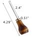 ROYHOO 10PCS Wooden Handle Scratch Awl for Leather Punch Hole - DIY Handmade Pin Punching Tool - Buy Online on GoSupps.com