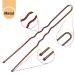 MBSomnus 100 Large U-Shaped Bobby Pins - 7cm Brown Metal Hair Needles with Storage Box for Women & Girls - Perfect for Hairdressing Weddings & Everyday Styles - Buy Online on GoSupps.com