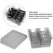 Haircutting Limit Comb Storage Box Transparent Grey Plastic Hair Clipper Guide Combs Accessories Holder - Buy Online on GoSupps.com