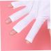 Housoutil 1 Pair Nail Anti Uv Glove Chinese Wooden Pillow Half-Finger Silicone Ear Display Glove Uv Shield Glove White Manicure - Buy Online on GoSupps.com