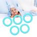 5pcs Baby Teething Bracelet Silicone Teething Ring Toy for Home Travel (Turquoise Green) - Buy Online on GoSupps.com