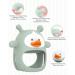Baby Teether Set - Anti-Drop Silicone Teething Toys for Infants 3+ Months - Soothing Relief, Less Dust & Hair Adhesion - 3 Pack (Green+Blue+Grey) - Buy Online on GoSupps.com