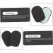 FRCOLOR Heel Pads for High Heels - 8 Pairs Cushioned Inserts for Foot Comfort - Black Rear Half Pads (9.52x7x0.8cm) - International Shipping Available - Buy Online on GoSupps.com