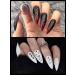 Nail Letters Stickers - EBANKU 8 Sheets Old English Letter Nail Decals | 3D Self-Adhesive Gold Silver Black White Retro Nail Art for Women & Girls - Buy Online on GoSupps.com