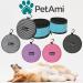 PetAmi Collapsible Dog Bowls - 2 Pack Travel Water & Food Bowls for Pets - Portable, Foldable & Lightweight - Pink - Buy Online on GoSupps.com