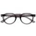 Opulize Rio Reading glasses with blue light filters - flattened frame - women & men - spring hinges - B53-1 +2.00 Magnification Transparent Medium Gray