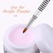 Accmor 3D Acrylic Nail Brush - Kolinsky Bristle, Size #2 - Non-Slip Handle - Silver Metal - Pack of 1 - Buy Online on GoSupps.com