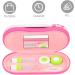 Buy SOLUSTRE 4 Sets Double Layer Glasses Cases - Elegant Leather PU Storage for Women - International Shipping Available - Buy Online on GoSupps.com