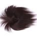 Real Human Hair Clip in Toppers with Bangs Women's Crown Hairpieces Wiglet for Thinning Hair (12" Dark Brown) - Buy Online on GoSupps.com