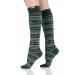 VIM&VIGR Merino Wool 15-20 mmHg Compression Socks (Evergreen Global Stripe M/L (2)) Evergreen Global Stripe 2