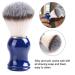 BlueZoo Men's Beard & Mustache Shaving Brush - Resin Gripped Swine Bristles Nylon Wool Handle - Buy Online on GoSupps.com