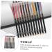 VINTORKY 12pcs Lip Liner Eyeliner Natural Pen Makeup Lip Liner Makeup Supplies Eyebrow Pencil Black Wood - Buy Online on GoSupps.com