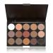 Pure Vie Professional Highlight Eyeshadow Palette - 15 Colors Matte Shimmer Eye Shadows Pallet for Contouring, Highly Pigmented Nudes, Natural Warm Tones - Holiday Gift Set - Buy Online on GoSupps.com