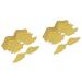 Toyvian 100 Pcs Cake Insert Nativity Ornaments for Glitter Cake Topper Theme Shower Decorations Fairy Birthday Cake Supplies Toppers Para Comida Gold Decor Wedding Food Baby Paper Dessert Golden 50pcsx2pcs 10X2.5CMx2pcs