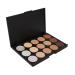 Pure Vie 15-Color Hydrating Cream Concealer Palette - Full Coverage Correcting Makeup Kit for Dark Circles, Acne, and Blemishes - Buy Online on GoSupps.com