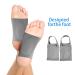 Bezavea Arch Support Braces - 1 Pair for Flat Foot Pain Relief | Plantar Fasciitis Sleeves | Breathable & Elastic | Grey - Buy Online on GoSupps.com