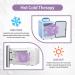 NEWGO Cooling Face Mask Reusable Hot Cold Therapy Cold Mask for Face Migraine Puffy Eyes Allergy Headache Stress Relief (Purple) - Buy Online on GoSupps.com
