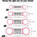 Personalized Pink Dog Tags - 2 Pack Engraved ID for Small & Medium Breeds | Tagme - Buy Online on GoSupps.com