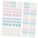 Housoutil 30 Sheets sticker nail press on glue glue nail stickers nail press on stickers press on nail glue Label Adhesive sheet false nail glue nail glue tabs false nails manicure
