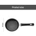 Eurobuy 6.3 Stainless Steel Egg Frying Pan Non Stick with Heat-Resistant Handle for Frying Eggs Vegetables 16CM with Glass Lid - Buy Online on GoSupps.com