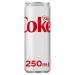 Diet Coke No Sugar Great Taste Tall Slim Cans 250ml (24 Cans (1 Case)) Cola 24 Cans (1 Case)