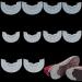 PH PandaHall 5 Pairs Shoes Heel Protector  5 Sizes White Non-Skid Rubber Shoes Pad Grip Self-Adhesive Sole Drag Pad Repair Plates Noise Reduction Shoe Grips for Men and Women Sneakers Slippers