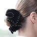 SUSULU 9pcs Velvet Hair Scrunchies with Rhinestone Detail - Elastic Hair Ties for Women - Buy Online on GoSupps.com