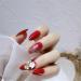 Press on Nails Long Fake Nails 24Pcs Shiny Red False fingernail with Self-Adhesive Jelly Nail Glue Tabs Press On False Nails - Buy Online on GoSupps.com