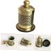Gleavi 2 Series Moxibustion Box - Copper Golden Moxa Burner & Holder Set - Household Air Purifiers - 2pcs (8x5.7cm) for Healing & Wellness - Buy Online on GoSupps.com