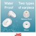 JVC Ultimate Sleeping Earplugs 35dB Noise Reduction | Water Resistant | Carrying Case & Extra Earpieces - EPS433 (White) - Buy Online on GoSupps.com
