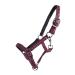 ARBO-INOX foal halter with decorative cord - softly padded and 2-way adjustable (Full FOAL Bordeaux) FULL FOAL BORDEAUX