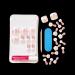 KISS Limited Edition Fake Toenails - Blushed Style, Square Shaped Pink & White French Pedicure Set - Buy Online on GoSupps.com