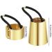 Metal Hair Cuff Set - 4 Stylish Ponytail Holders & Elastic Hair Ties | Fashion Accessories for Women & Girls - Buy Online on GoSupps.com