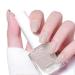 Pink Nail Polish Nude Nail Polish Quick-Drying Long-Lasting Nail Polish Breathable Nail Polish No Need of Healing Nail Polish at Home (21 Medium Grey Camel)