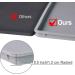 Waterproof Dog Food Mat XL - 24x16 inches Grey | Raised Edge Silicone Feeding Placemat for Large Dogs & Cats | Nonslip & Washable Tray for Food & Water - Buy Online on GoSupps.com