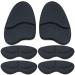 Dr.Foot Heel Cushion Inserts and Metatarsal Pads  Heel Grips Liner Cushions Prevent Heel Pain Blisters  Ball of Foot Cushion Pads for All Day Pain Relief (Black)