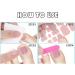 8 Sheets 3D Gel Toenail Stickers Semi Cured Toe Nail Strips Glitter Flower Marble Full Toe Wraps Stickers Gel Nail Polish Decals Supplies for Women Girls Manicure Decoration - Buy Online on GoSupps.com