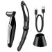 Yoidesu Back Shavers for Men Body Shaver with Adjustable Extreme Reach Handle Body Groomers Men's Electric Back Shaver with Charging Base Wet Dry Use Back Groomer