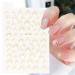 Star Silver Gold Lines Stripe Geometric Nail Art Decoration 3D Nail Sticker Transfer Stickers Shining Decals(1) Style1
